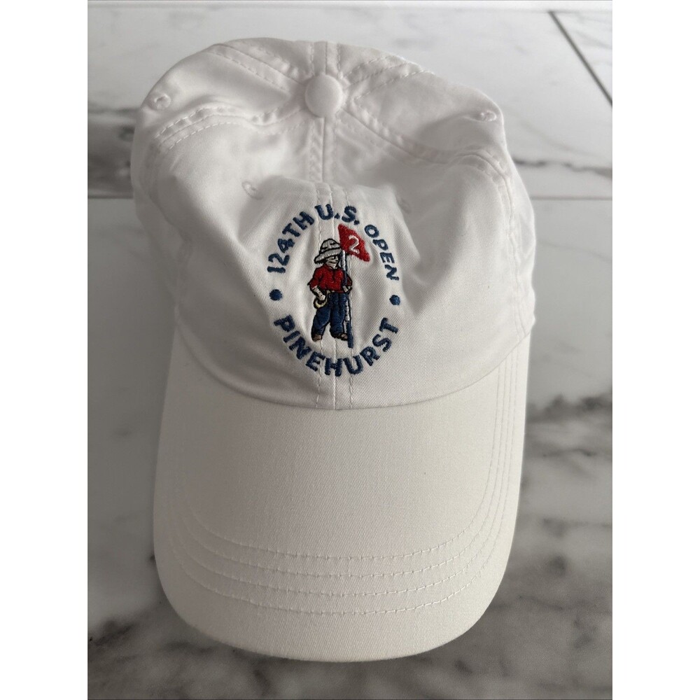 Ahead 124th U.S. Open Pinehurst Hat White USGA Member Golf Cap 2024 Adjustable
